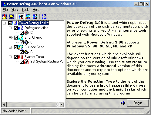 Power Defrag Screenshot
